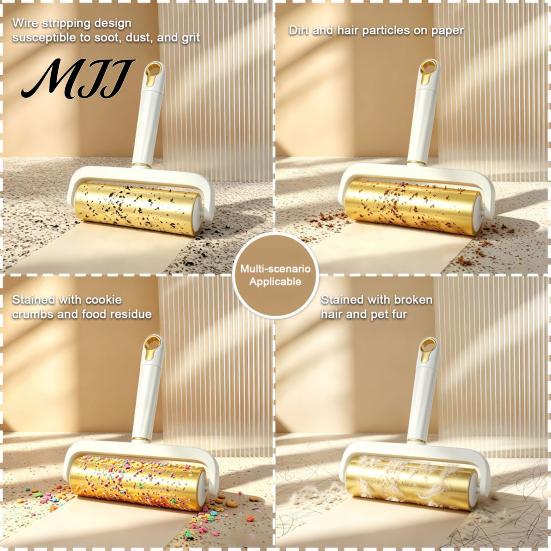 Pet Hair Removal Kit Sticky Lint Roller for Dust Cleaning, Remover with Widened Extra Sofa Adhesive Sheets and Ergonomic Handle Clothes Bed Furniture