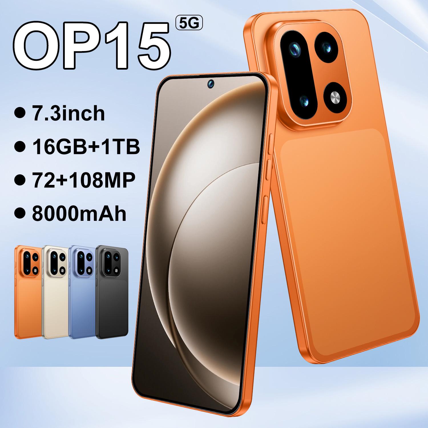 

Cross-Border Bestseller: OP15 5G Android Smartphone with 7.3-Inch Display UK Standard (not for use in China)