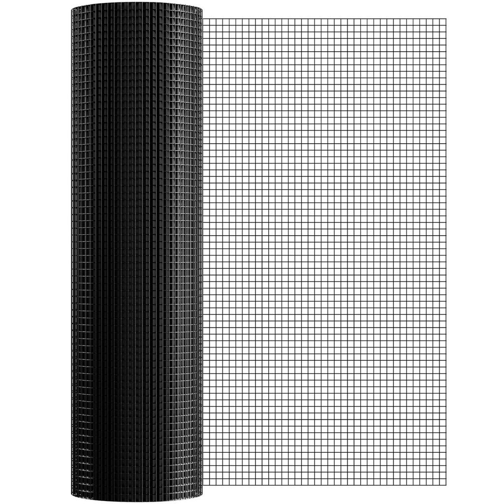 Hardware Cloth, 36'' x 50' Galvanized Wire Mesh Roll, 19 Gauge Chicken Wire Fence Roll, Vinyl Coating Metal Wire Mesh for Chicken Coop Barrier, Rabbit