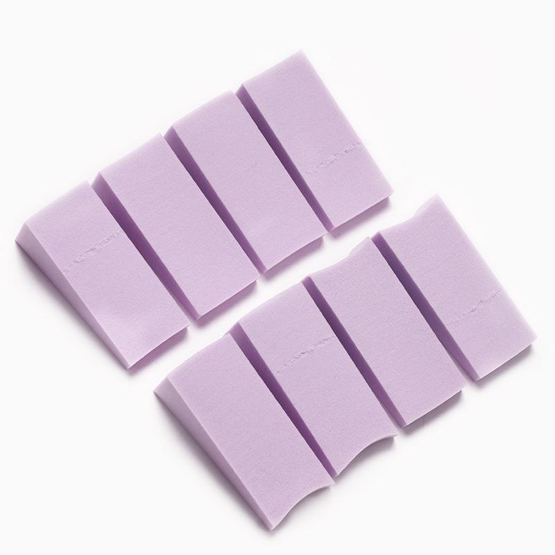 8Pcs Candy Color Soft Sponge for Gradient Effect Nail Art Manicure Tool