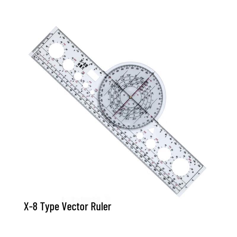 Chunsen Multifunctional Flight Navigation Vector Ruler Pilot Commander Ruler