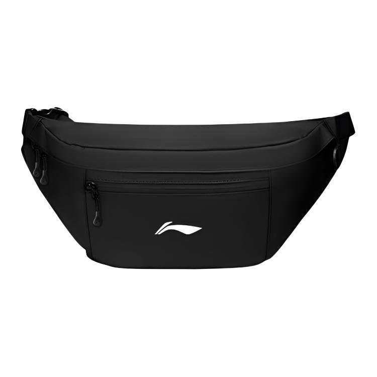 Li Ning Polyester Crossbody Bags Unisex Black ABLV095