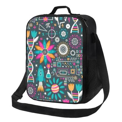 Benutzerdefinierte Blumen und Stiele Lunchtasche Männer Frauen Warm Kühler Isolierte Lunchboxen für Kinder Schule