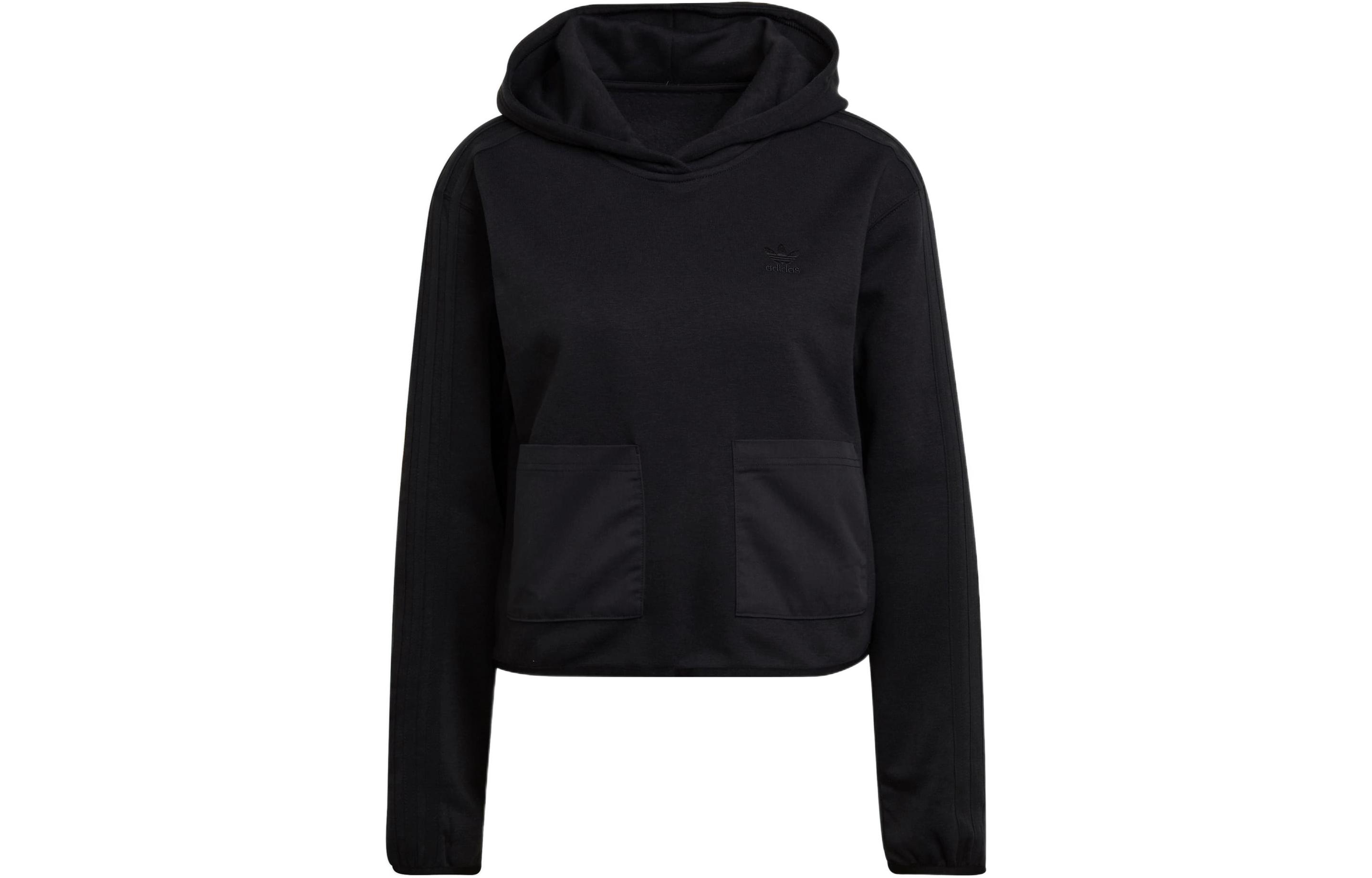 

Adidas Originals Sweatshirts Women s Black Hooded Moderate Regular HE4678 34