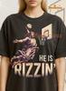 He Is Rizzin Jesus Shirt, He Is Rizzin 90s Vintage Retro Bootleg Shirt, Risen Savior Pun Tee, Funny Religious Graphic Shirt