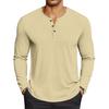 Men's Casual Solid-Color Oversized  Long-Sleeve Top