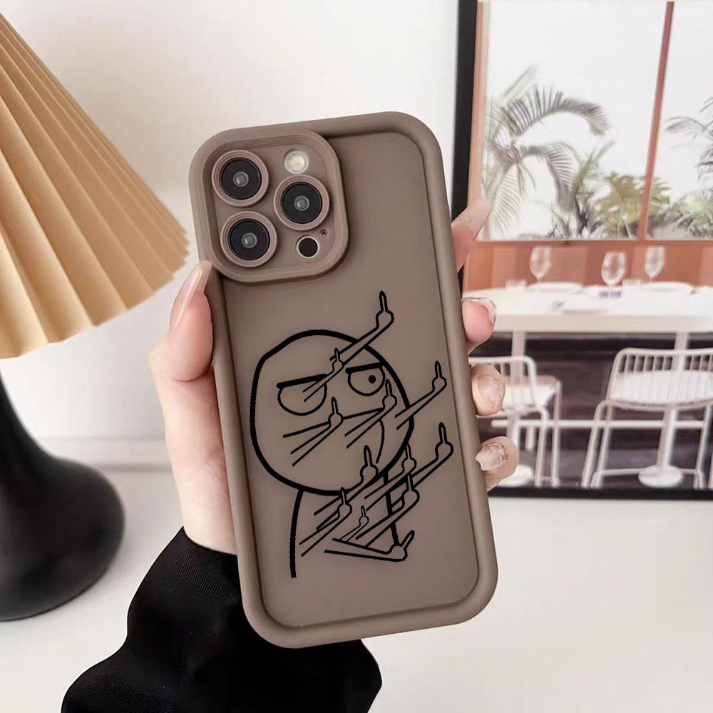 Interesting Cartoon Characters Phone Case For iPhone Apple 17 AIR 16 16E 11 12 13 14 15 XR Plus Pro Max Case Shockproof Cover