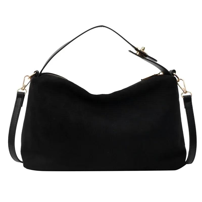 

Solid Color High Capacity Shoulder Bags for Women Zipper Pluto Hot Sale Simple Fashion Tote Bags for Women