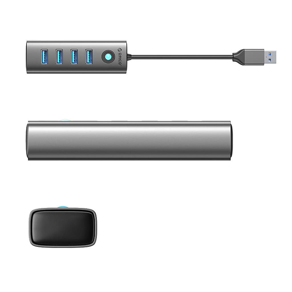 Hub Orico Pdd4U-U3 4X Usb-A 3.0 - Szary