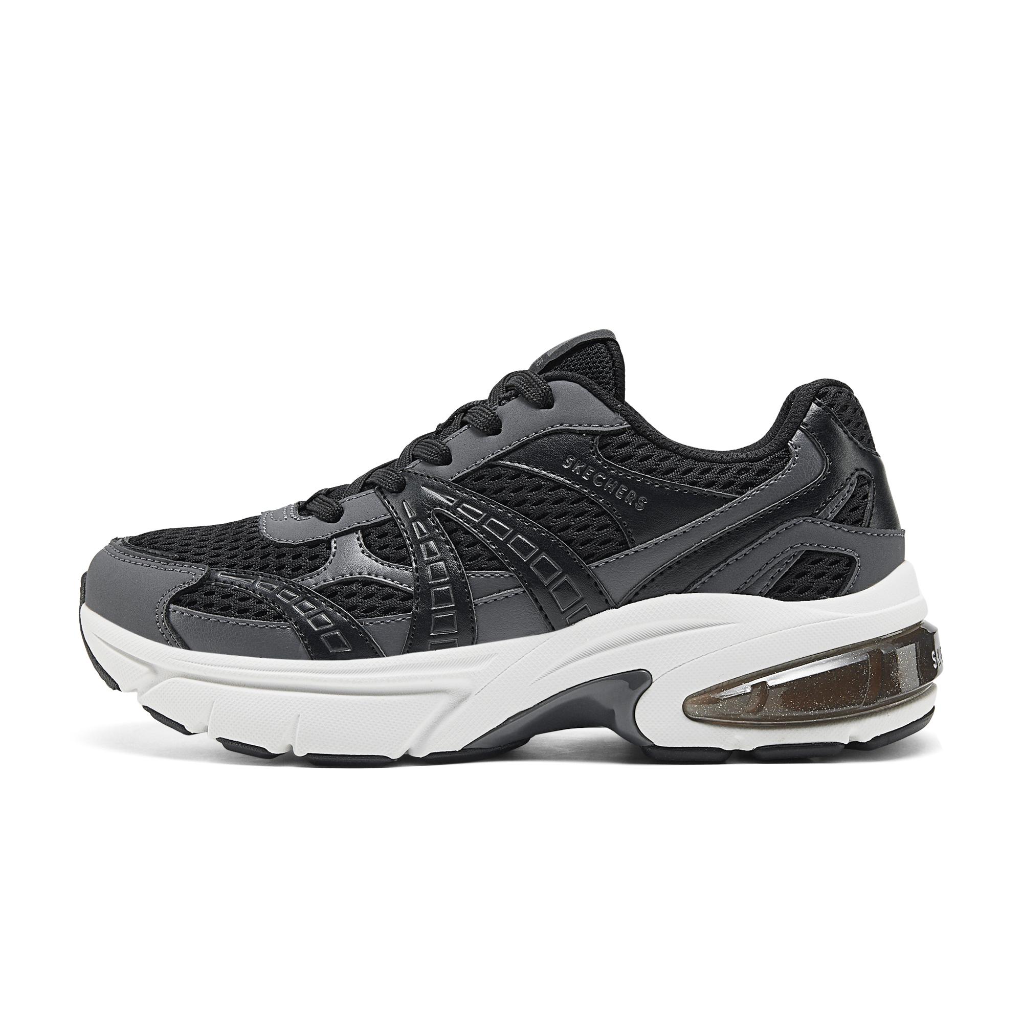 Skechers Удобные Универсальные Ботинки Moon Shadow Низкие Папины Кроссовки Женские Кроссовки Черные 177356-BLK 36