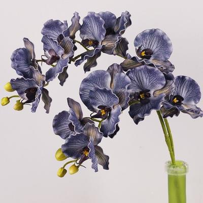 Orquídea Mariposa Flor de Orquídea Artificial Hecha a Mano Realista Simulación Orquídea Polilla Grande Tacto Real Rama de Flor Artificial Falsa