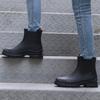 Rain boots women's rubber shoes adult fashion rain shoes waterproof shoes TPE Chelsea water shoes