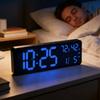 RGB Bluetooth Synchronizing Wall Clock: Smart Luminous Alarm & Perpetual Calendar