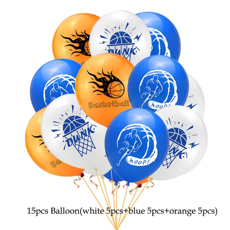 Impreza Tematyczna Koszykówka Kreskówkowa Jednorazowa Zastawa Stołowa Papierowe Talerzyki Kubki Balon Baby Shower Urodziny Impreza dla Dorosłych Dekoracje Zaopatrzenie