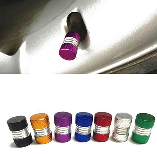 4Pcs/Set Universal Aluminum Alloy Bright Color Tire Tyre Air Valve Stems ADM