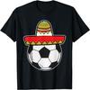Soccer Cinco De Mayo Cool Sombrero Party Mexican Fiesta T-Shirt