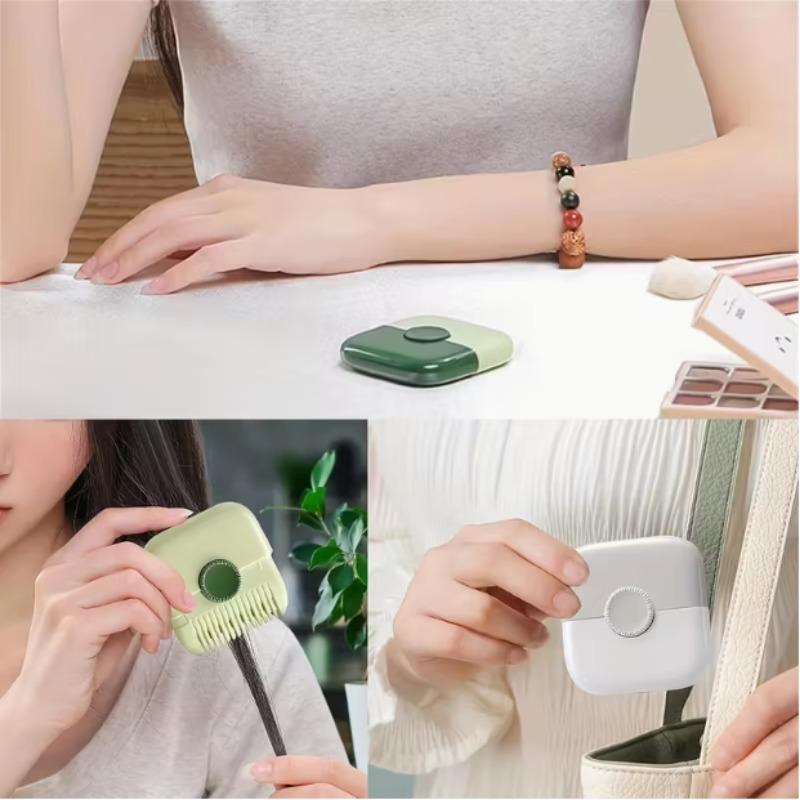 2-in-1 Dual-Sided Hair Trimmer Comb Adjustable Length Portable Clipper for Bangs Split Ends Detangling, Ergonomic Styling Tool