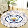 1pc Football Team (32) Design Printed Area Round Carpet for Bedroom Living Room Home Decor Rugs Mat Non Slip Mat Rug for Bedside