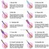 10-teiliges Set Wolframkarbid-Nagelfräser für Maniküre und Pediküre, professionelles Nagelstudio, Heimgebrauch, Nageldesign-Feilenmaschinen-Zubehör