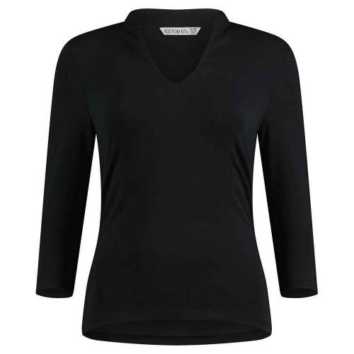 Kustom Kit Womens/Ladies Mandarin Collar 3/4 Sleeve Top