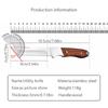 Stainless Steel Utility Knife Kitchen Cleaver Boning Knife Outdoors Fishing Barbecue Cutting Cooking Knife with Wood Handle
