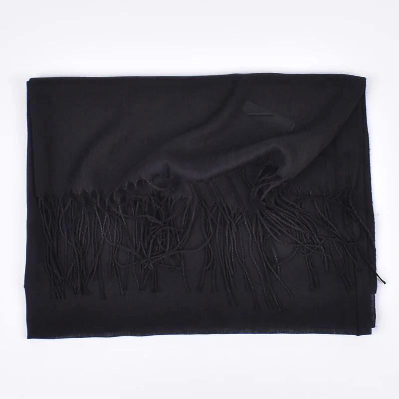 Solid Color Imitation Cashmere Scarf New Autumn Winter Solid Color Scarf for Both Men Women 100g Single Color Headscarf Shawl