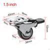 Heavy Duty Swivel Caster Wheel Set with Brake for Furniture Protection
