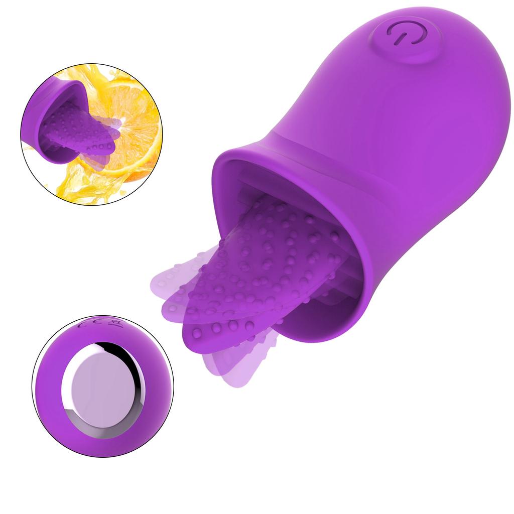 Rose-Tongue Licking Vibrator For Women Dildo G Spot Vibrators Clitoral Nipple Licker Stimulation Adult Anal Sex Toy For Couples