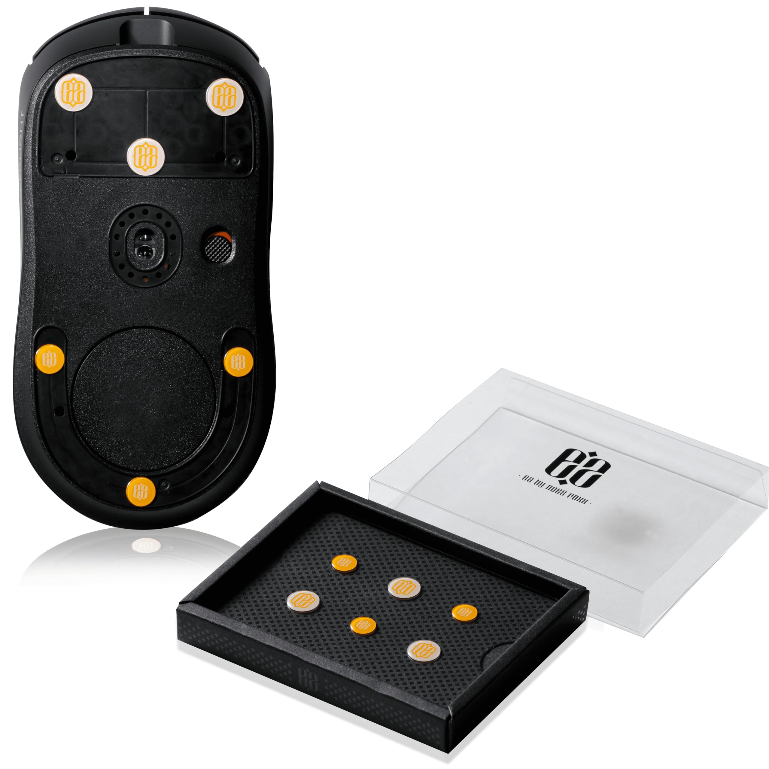 

Підошва для ігрової миші EZ Mouse Sole універсального призначення, під наглядом NOEZ FOXX, кругла, 7 мм, 9 мм, 6 штук, жовта, висока міцність жовтий