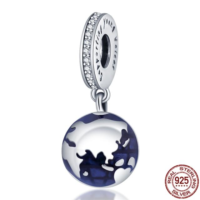 Plata Charms Of Ley 925 Silver Starry Sky Series Charm Safety Chain Fit Fashion 925 Original Bracelets Pulseira Diy  New