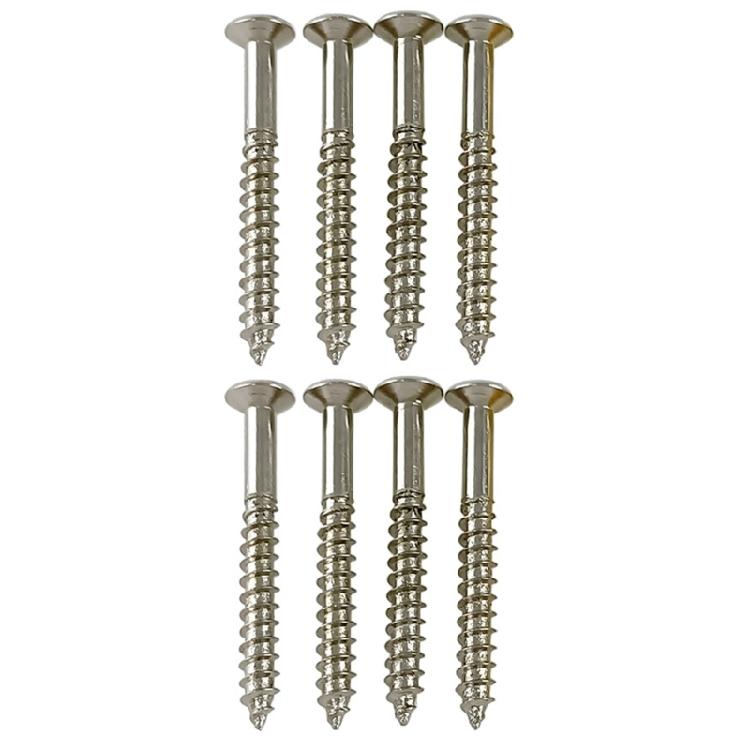 8Pcs Neck Plate Mounting Screws Replacement Electric Guitar Neck Plate Screws Guitar Parts Accessory Easy to Use