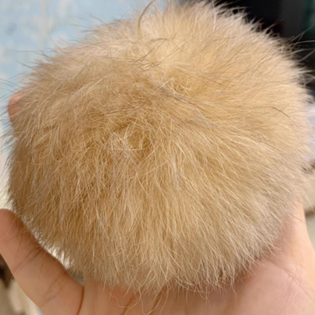 8cm Faux Fur Cat Balls Toy for Indoor Pet Kitten Teething Chasing & Self Play