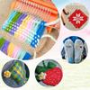 Darning Mini Loom Machine Small Weaving Machine Set with 14 Hooks Mini Weave Tool for DIY Artful Patterns Repair Clothes Quickly