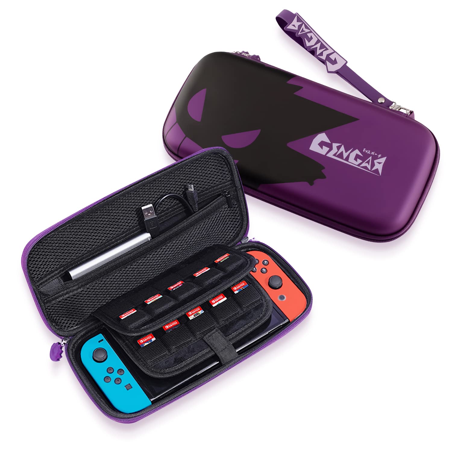 

OLED Case Switch Switch OLED Storage Bag Carrying Case Hard Pouch 20 Game Cards Switch/Switch [Full Protection/Shock Absorption/Stain