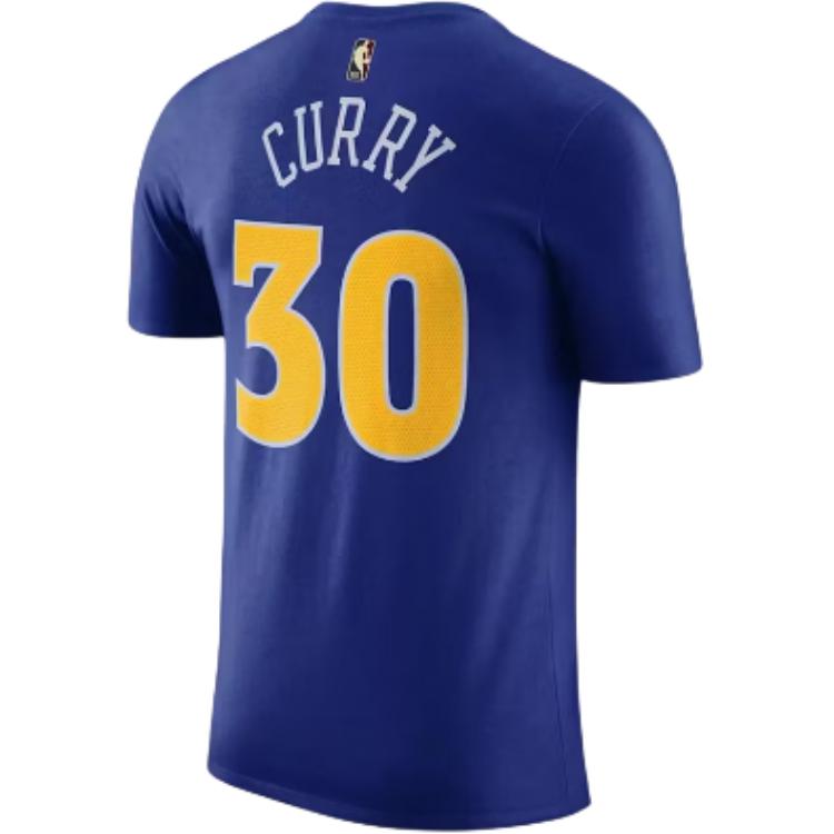 Nike X NBA Collaboration Letter Number Pattern Crew Neck Short Sleeve T-Shirt Men T-Shirts Blue DV6862-497