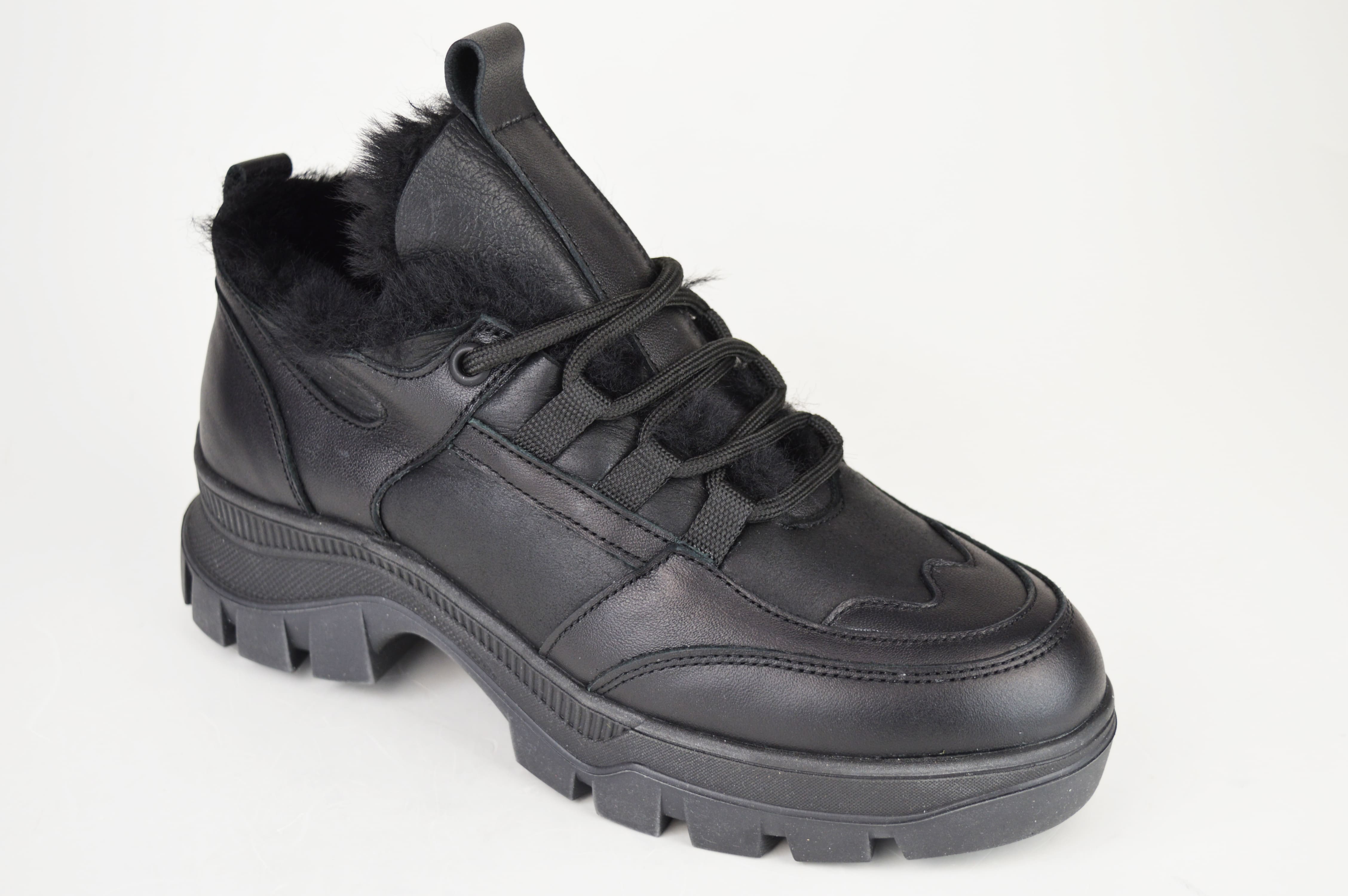 

Кросівки жіночі зимові Rispetto 5205214 36 Чорні шкіра 36 чорний