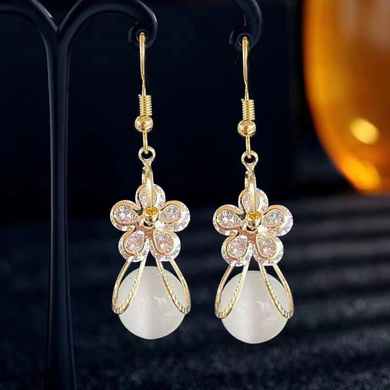 

Модные висячие серьги для женских украшений золотой