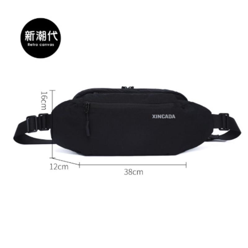 Men's Crossbody Bag Trend Breast Bag Lightweight Outfit Cycling Small Backpack Women's Simple Sports Fanny Bag Shoulder Bag Commuter