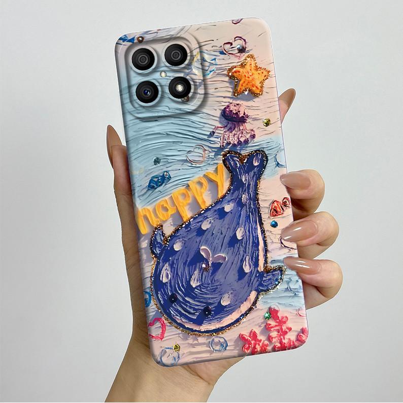Phone Case For Honor X8 4G Case Aesthetic Luxury Protective Full Coque HonorX8 Soft Silicone Funda For Honor X 8 X8 Back Cover