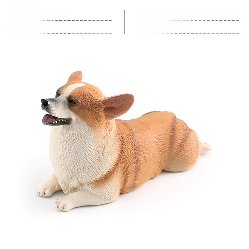 Childrens Pet Cibotium Barometz Welsh Corgi Shepherd Dog Pet Animal Model For Playroom Decor And Collecting