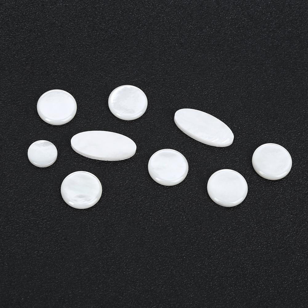 9Pcs Saxophone Button Set White Colour Sax Key Button Musical Instrument Accessories