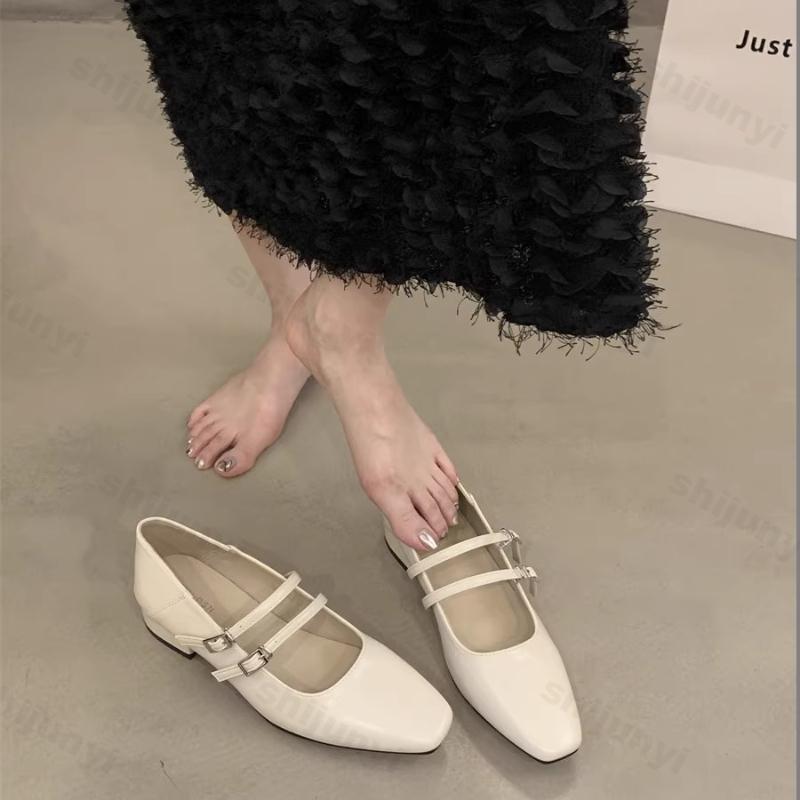 Fashion Women Luxury Bowtie Mary Janes Women Square Toe Shiny Leather Flats Ballets Femmes Silver Dance Party Ball Bridal Wedding Shoes
