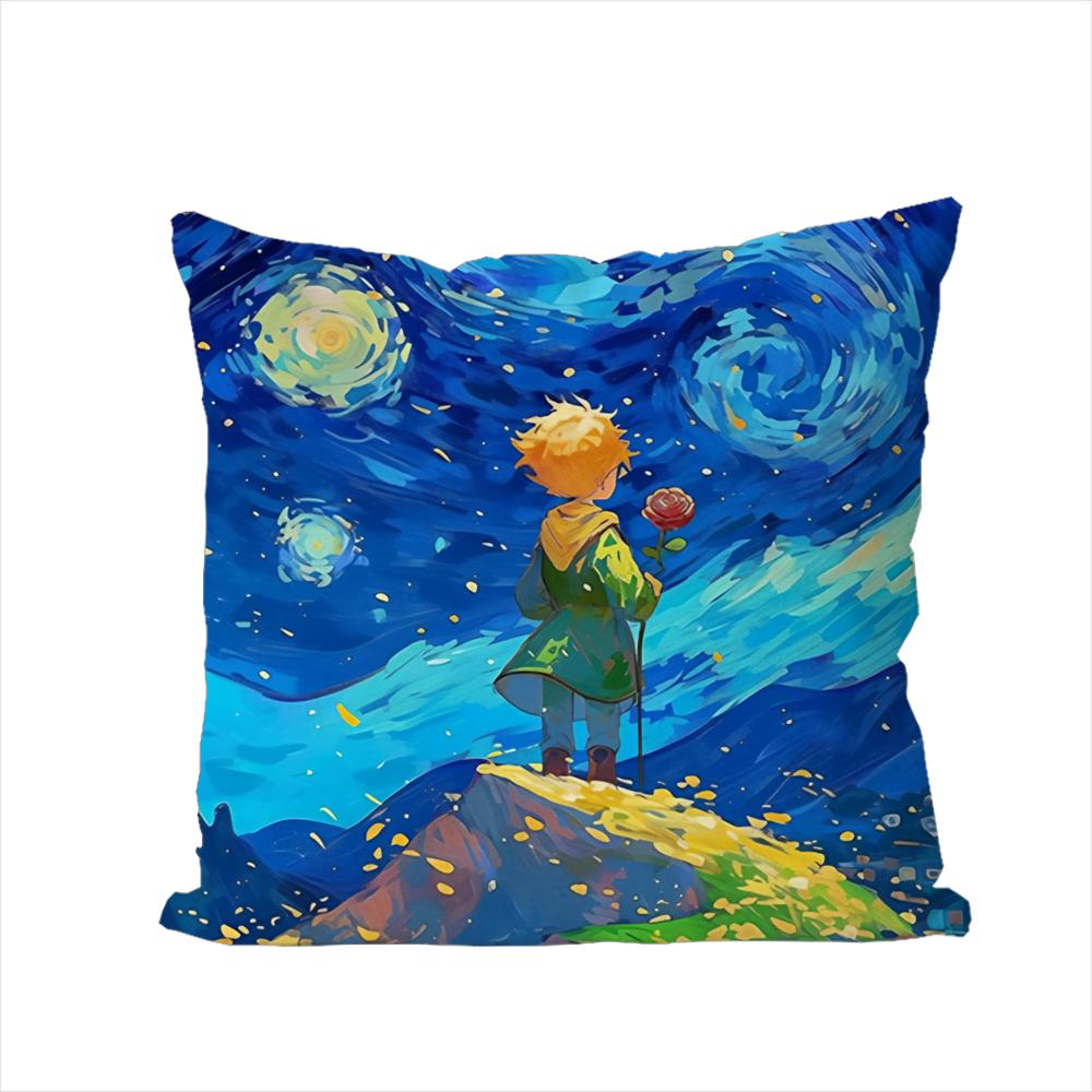 The Little PPrince Pillow Case For Car Sofa Decorative Home Doublesided Print Plush Square Throw Pillow Cushion Cover