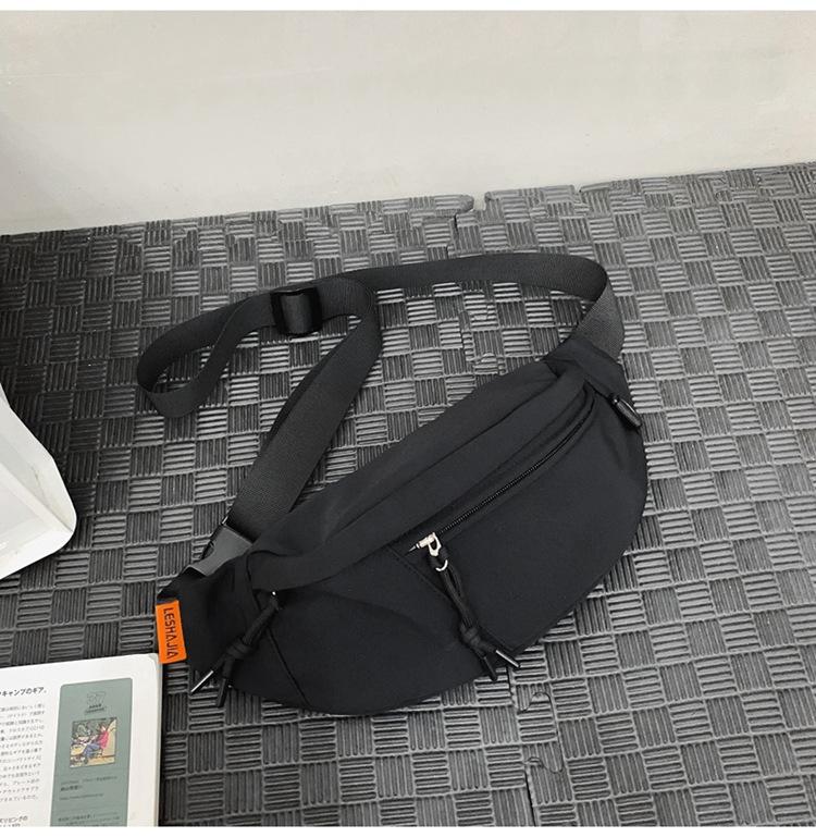 Summer Personalized Breast Bag Men'S Japanese Outdoor Simple Casual Messenger Bag Fashionable Foreign Style Zipper Women'S Fanny Pack