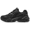 DLites Wave Deep Retro Trendy Casual Fashion Comfortable Low-Top Dad Shoes Women Sneaker Black 117362-BBK
