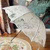Transparent Love Flower Girl Umbrella Large Bride Umbrella Kids Sun Umbrella  for Photo Prop