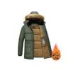 European Men's Velvet-Lined Cotton Jacket - Trendy, Warm and Stylish for Middle-aged and Elderly