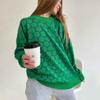 Autumn Winter Honeycomb Print Sweater Women's Round Neck Loose Temperament Versatile Comfortable Long-sleeved Knit Top