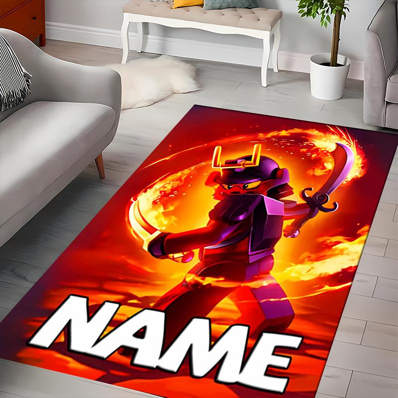 Custom Personalization Lego Ninjago Area Rug - Perfect For Kitchen, Bathroom,Laundry Room Decor Large Size Available,Gift All Seasons