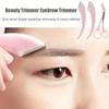 Eyebrow Trimmer Set with Comb Perfect for Men AndWomen Suitable for All Skin Types Curved Razor and Scissors for EasyHair Remova